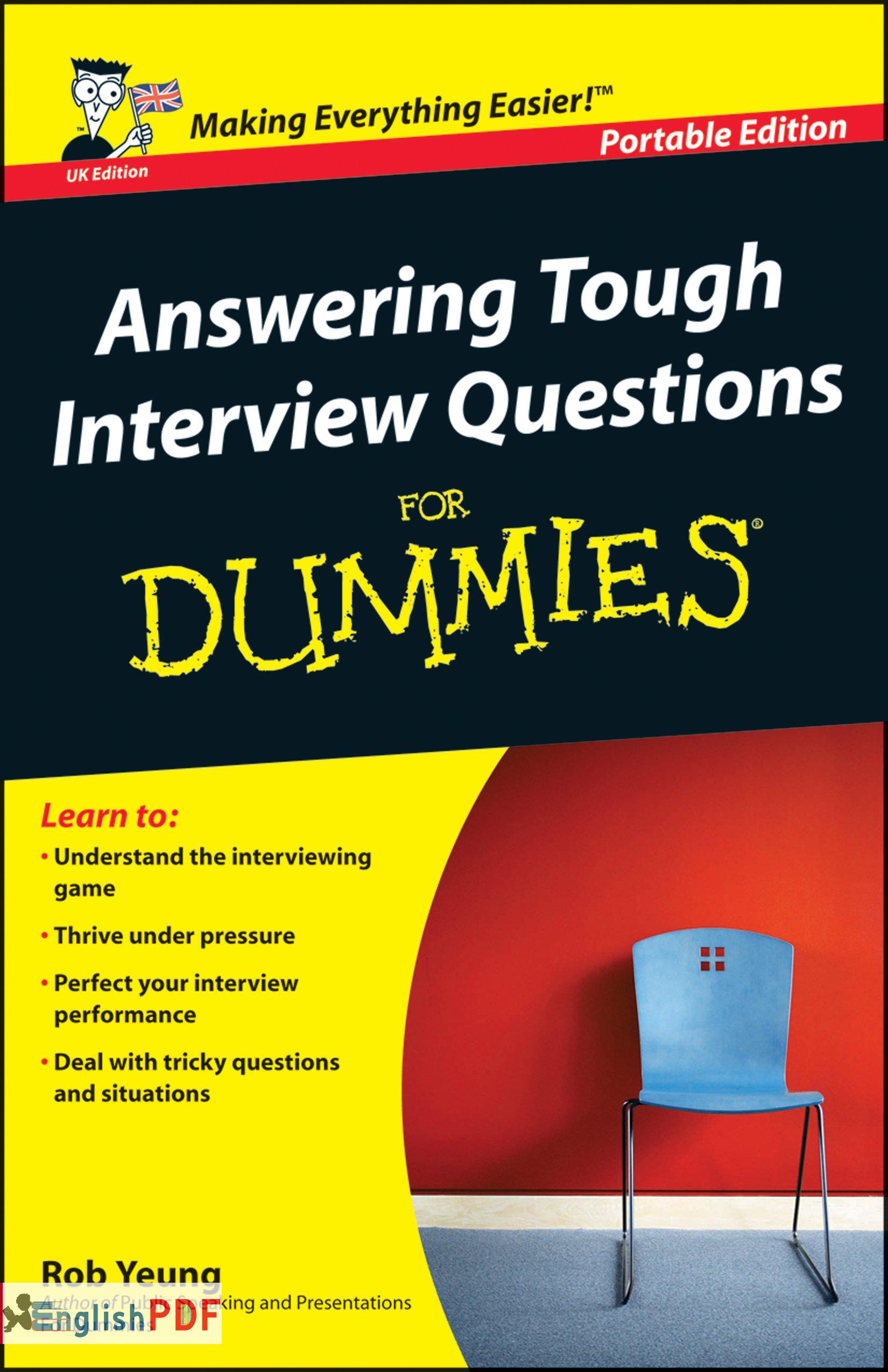 Answering Tough Interview Questions For Dummies PDF By Rob Yeung (2006