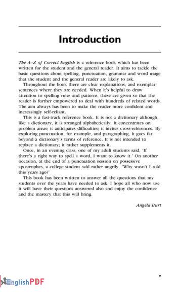 The A-Z of Correct English PDF By Angela Burch – EnglishPDF®