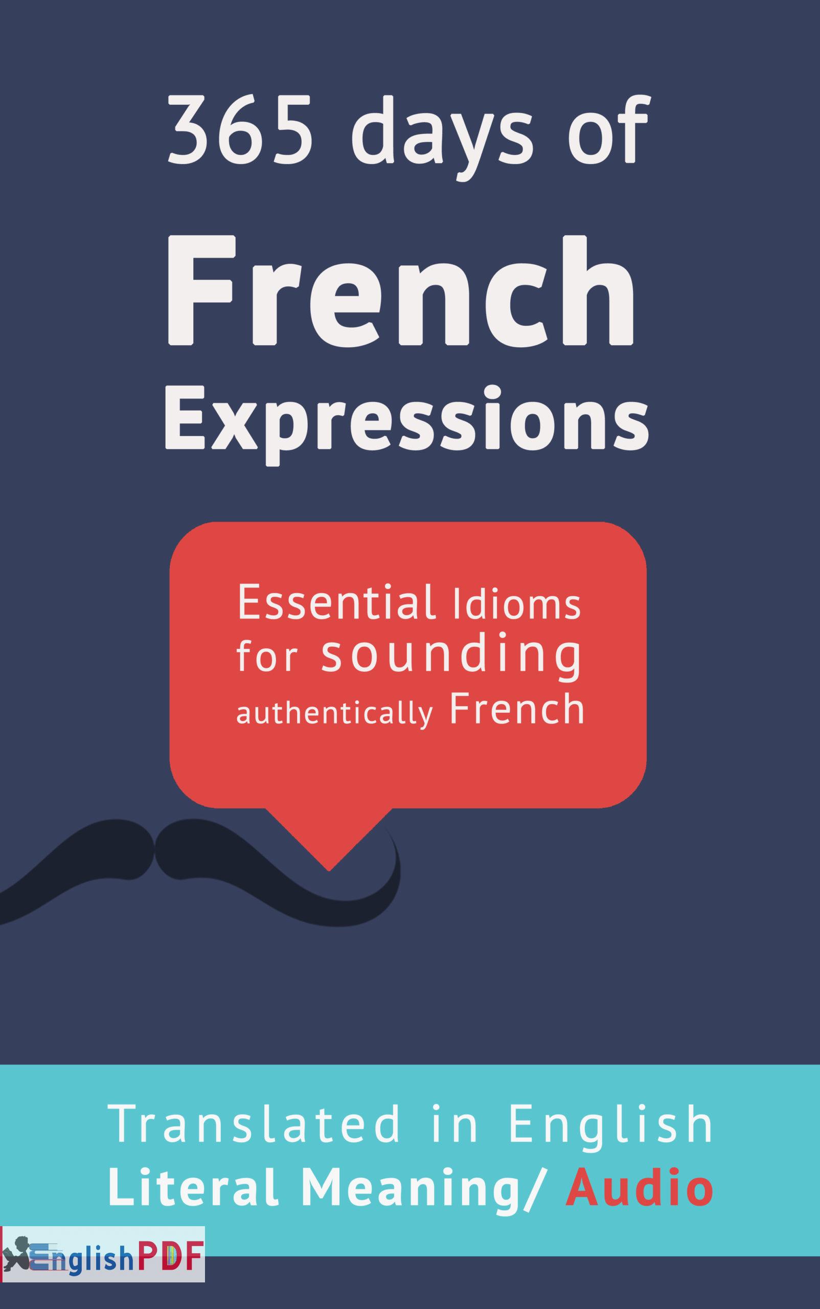 365 Days of French Expressions PDF Book Frederic BIBARD EnglishPDF