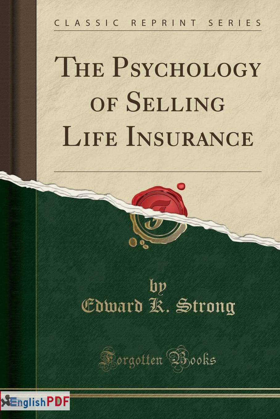 The Psychology of Selling Life Insurance PDF Edward K. Strong EnglishPDF
