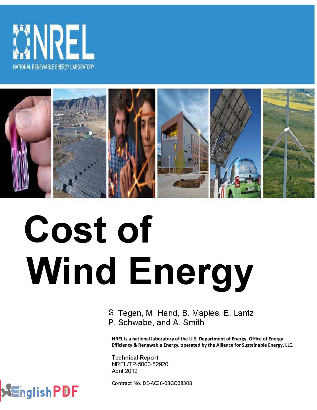 Cost of Wind Energy PDF EnglishPDF