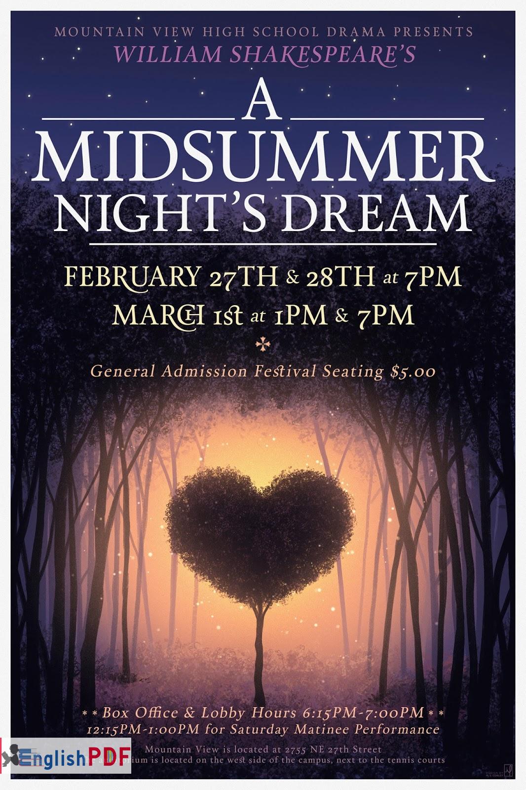 What Is The Setting Of A Midsummer Night S Dream Act 1