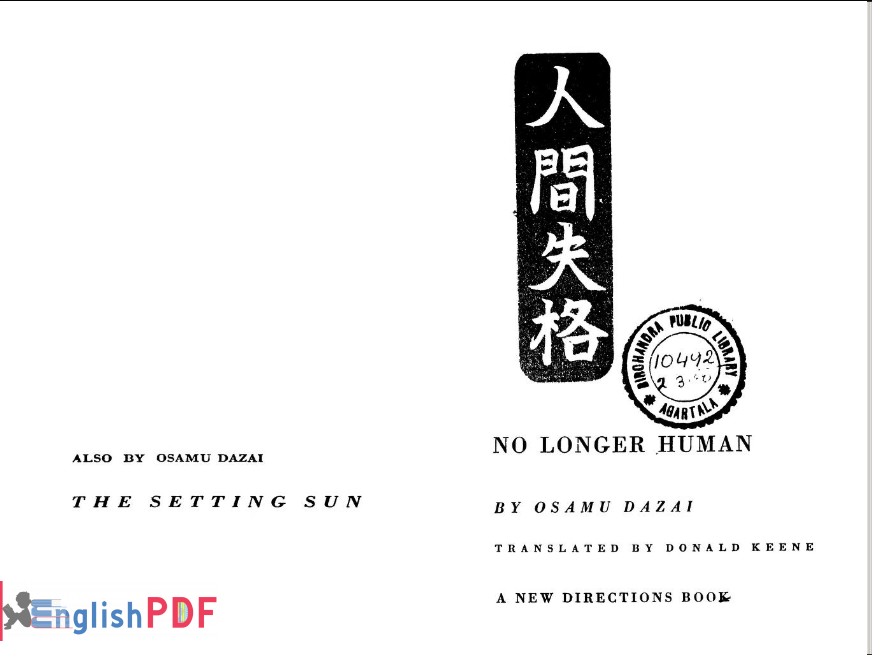 osamu dazai no longer human español pdf